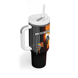 Angola Tumbler With Handle Sunset Zebra Design and African Nature - African Pride