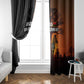 Angola Window Curtain Sunset Zebra Design and African Nature - African Pride