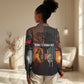 Angola Women Casual Shirt Sunset Zebra Design and African Nature - African Pride