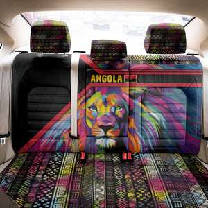 Angola Back Car Seat Cover Multicolor Tribal Design and Vibrant Lion - African Pride