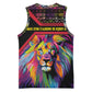 Angola Basketball Jersey Multicolor Tribal Design and Vibrant Lion - African Pride