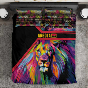 Angola Bedding Set Multicolor Tribal Design and Vibrant Lion - African Pride