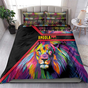 Angola Bedding Set Multicolor Tribal Design and Vibrant Lion - African Pride