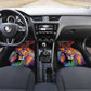 Angola Car Mats Multicolor Tribal Design and Vibrant Lion - African Pride