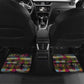 Angola Car Mats Multicolor Tribal Design and Vibrant Lion - African Pride