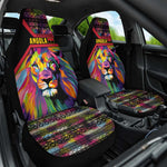 Angola Car Seat Cover Multicolor Tribal Design and Vibrant Lion - African Pride