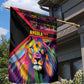 Angola Garden Flag Multicolor Tribal Design and Vibrant Lion - African Pride