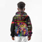 Angola Kid Hoodie Multicolor Tribal Design and Vibrant Lion - African Pride