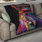 Angola Quilt Multicolor Tribal Design and Vibrant Lion - African Pride