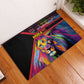 Angola Rubber Doormat Multicolor Tribal Design and Vibrant Lion - African Pride