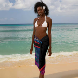 Angola Sarong Multicolor Tribal Design and Vibrant Lion - African Pride