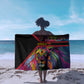 Angola Sarong Multicolor Tribal Design and Vibrant Lion - African Pride