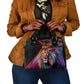Angola Shoulder Handbag Multicolor Tribal Design and Vibrant Lion - African Pride