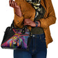 Angola Shoulder Handbag Multicolor Tribal Design and Vibrant Lion - African Pride