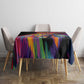 Angola Tablecloth Multicolor Tribal Design and Vibrant Lion - African Pride