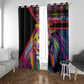 Angola Window Curtain Multicolor Tribal Design and Vibrant Lion - African Pride