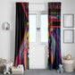 Angola Window Curtain Multicolor Tribal Design and Vibrant Lion - African Pride
