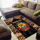 Mozambique Area Rug Black Brown Tribal Design - African Pride
