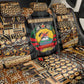 Mozambique Back Car Seat Cover Black Brown Tribal Design - African Pride