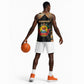 Mozambique Basketball Jersey Black Brown Tribal Design - African Pride
