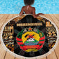 Mozambique Beach Blanket Black Brown Tribal Design - African Pride