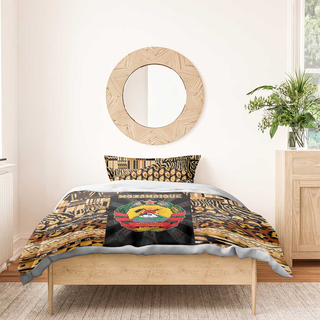 Mozambique Bedding Set Black Brown Tribal Design - African Pride