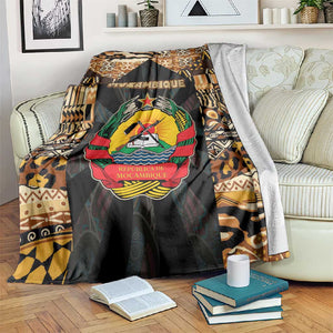 Mozambique Blanket Black Brown Tribal Design - African Pride