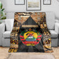 Mozambique Blanket Black Brown Tribal Design - African Pride