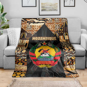 Mozambique Blanket Black Brown Tribal Design - African Pride