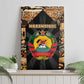 Mozambique Canvas Wall Art Black Brown Tribal Design - African Pride