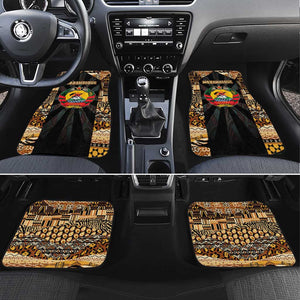 Mozambique Car Mats Black Brown Tribal Design - African Pride