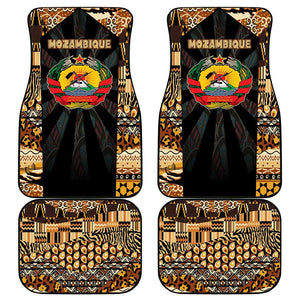 Mozambique Car Mats Black Brown Tribal Design - African Pride