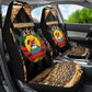 Mozambique Car Seat Cover Black Brown Tribal Design - African Pride