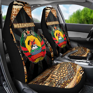 Mozambique Car Seat Cover Black Brown Tribal Design - African Pride