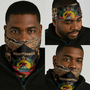 Mozambique Neck Gaiter Black Brown Tribal Design - African Pride