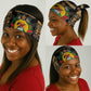 Mozambique Neck Gaiter Black Brown Tribal Design - African Pride