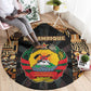 Mozambique Round Carpet Black Brown Tribal Design - African Pride