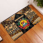 Mozambique Rubber Doormat Black Brown Tribal Design - African Pride