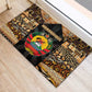 Mozambique Rubber Doormat Black Brown Tribal Design - African Pride
