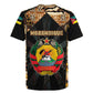Mozambique Rugby Jersey Black Brown Tribal Design - African Pride