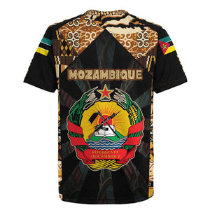 Mozambique Rugby Jersey Black Brown Tribal Design - African Pride