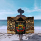 Mozambique Sarong Black Brown Tribal Design - African Pride