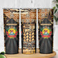 Mozambique Skinny Tumbler Black Brown Tribal Design - African Pride