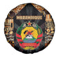 Mozambique Spare Tire Cover Black Brown Tribal Design - African Pride