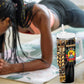 Mozambique Tumbler With Handle Black Brown Tribal Design - African Pride