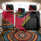 Mozambique Back Car Seat Cover Red Black Geometric Design and Tribal Pattern - African Pride