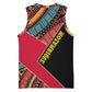 Mozambique Basketball Jersey Red Black Geometric Design and Tribal Pattern - African Pride