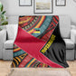 Mozambique Blanket Red Black Geometric Design and Tribal Pattern - African Pride