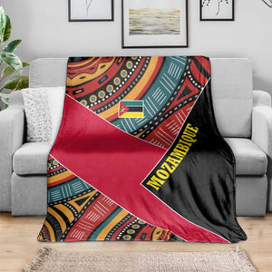 Mozambique Blanket Red Black Geometric Design and Tribal Pattern - African Pride