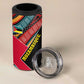 Mozambique 4 in 1 Can Cooler Tumbler Red Black Geometric Design and Tribal Pattern - African Pride